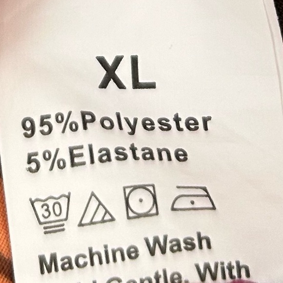 Lightweight Orange Print Mini Dress Size XL - Picture 4 of 4